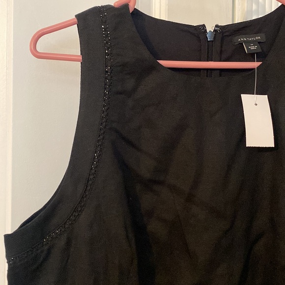 Black Sleeveless Sheath Dress - Ann Taylor - new with tags - Picture 3 of 5
